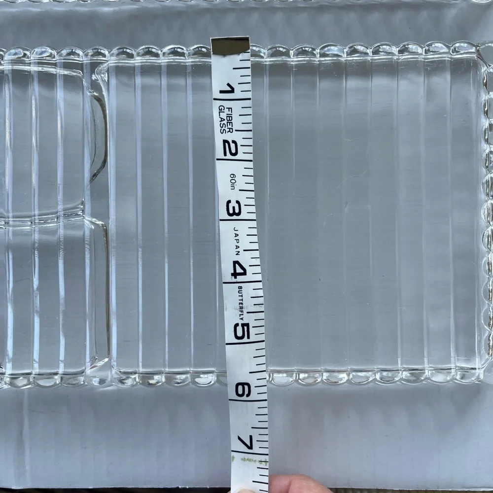 Vintage Orchard Crystal Party Dishes – Clear Glass Serving Trays (set of 2)